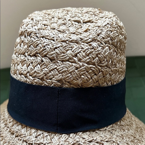 San Diego Hat Company Tan and Black Straw Hat - Picture 2 of 12